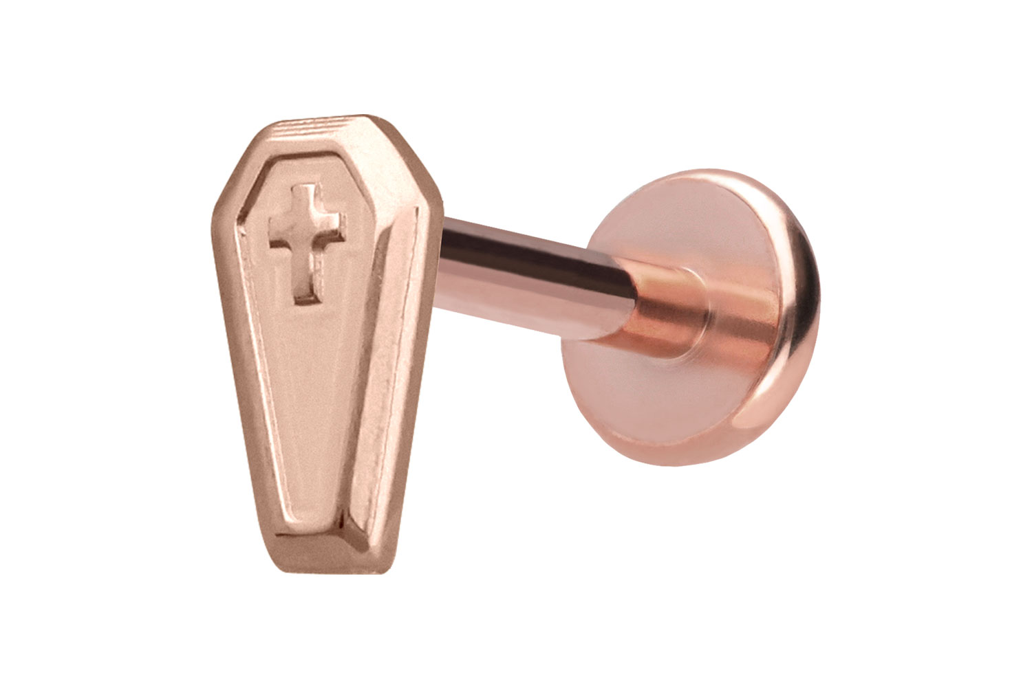 Titan Labret Piercing mit Push Fit SARG